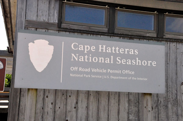 Cape Hatteras National Seashore sign